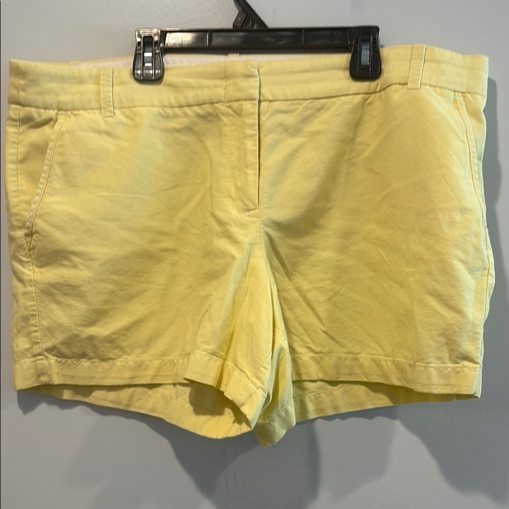 J. Crew Yellow Bermuda Shorts Classic Lightweight Design - Picture 3 of 5